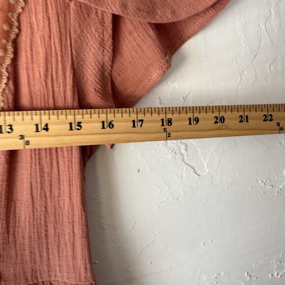 Showpo Dress Festival Small Pink Mauve Boho Flutter Sleeve Lace Up Mini Casual - Picture 6 of 10